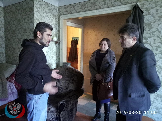 Представители местного отделения ОД «ДР» Советского района города Макеевки посетили защитника ДНР
