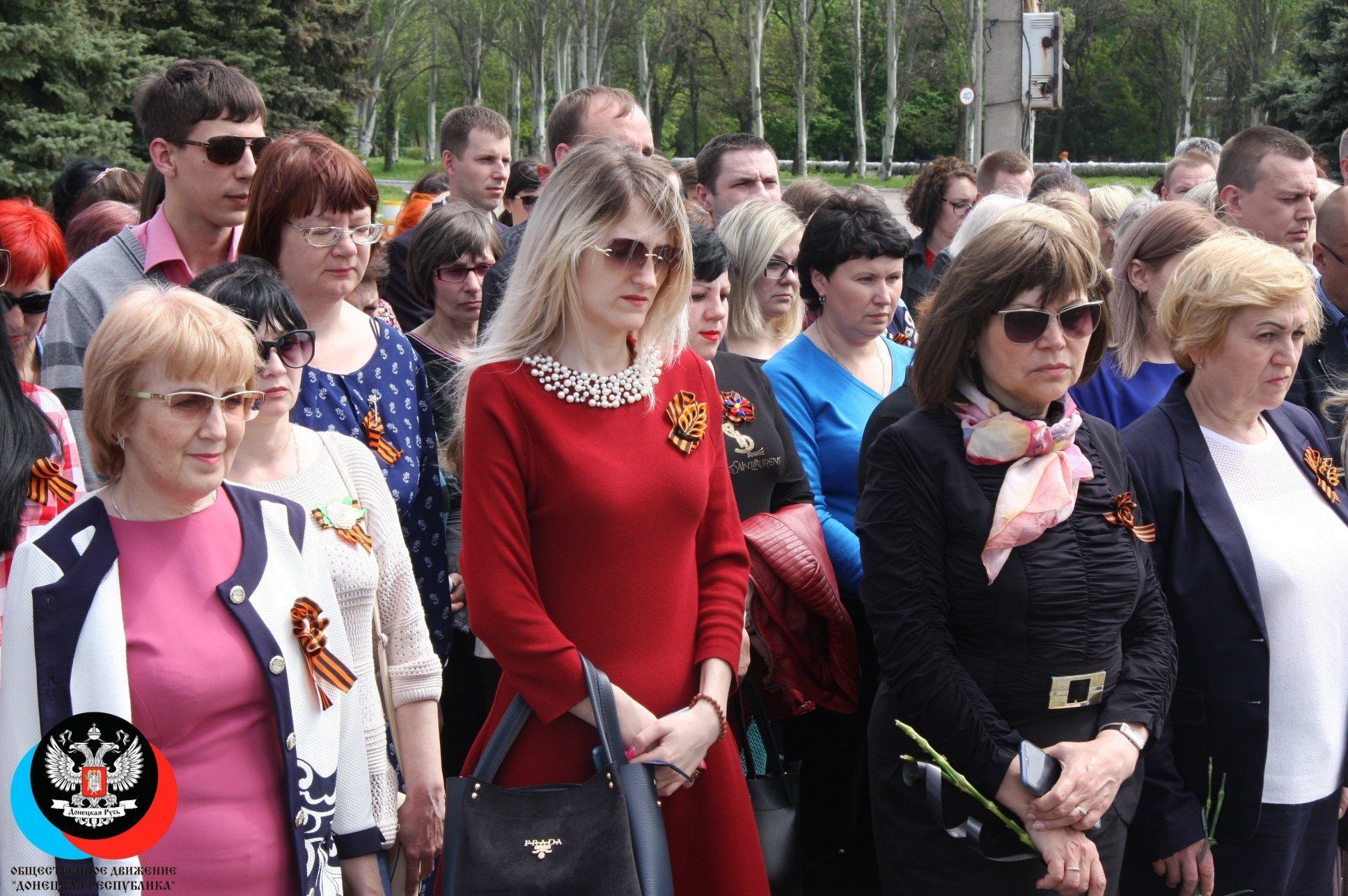 В Горловке состоялся митинг-реквием, приуроченный трагедии в аэропорту Шереметьево