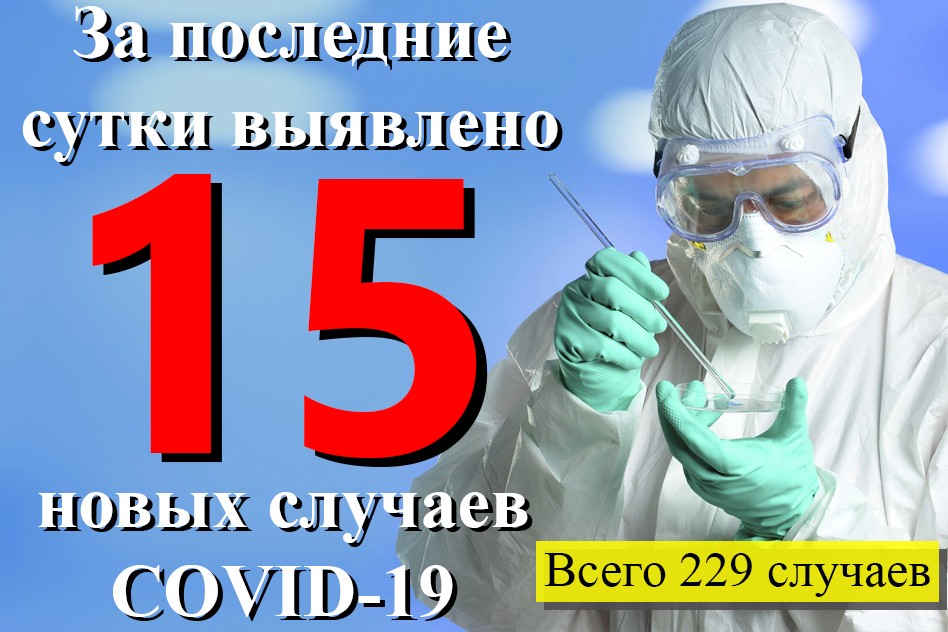 По состоянию на 10:00 15 мая в ДНР зарегистрировано 229 подтвержденных случаев COVID-19