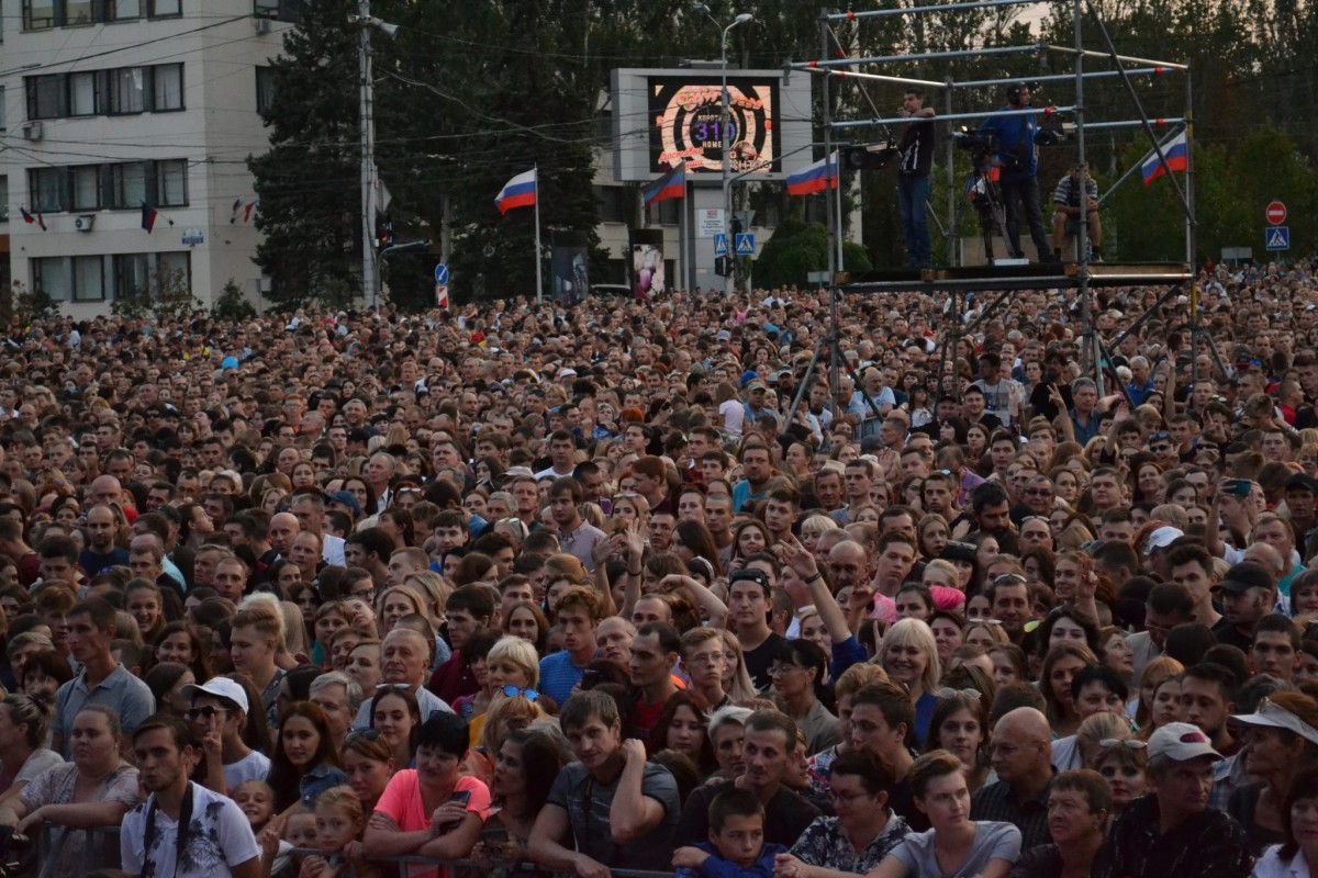 Денис Пушилин принял участие в празднике ко Дню освобождения Донбасса