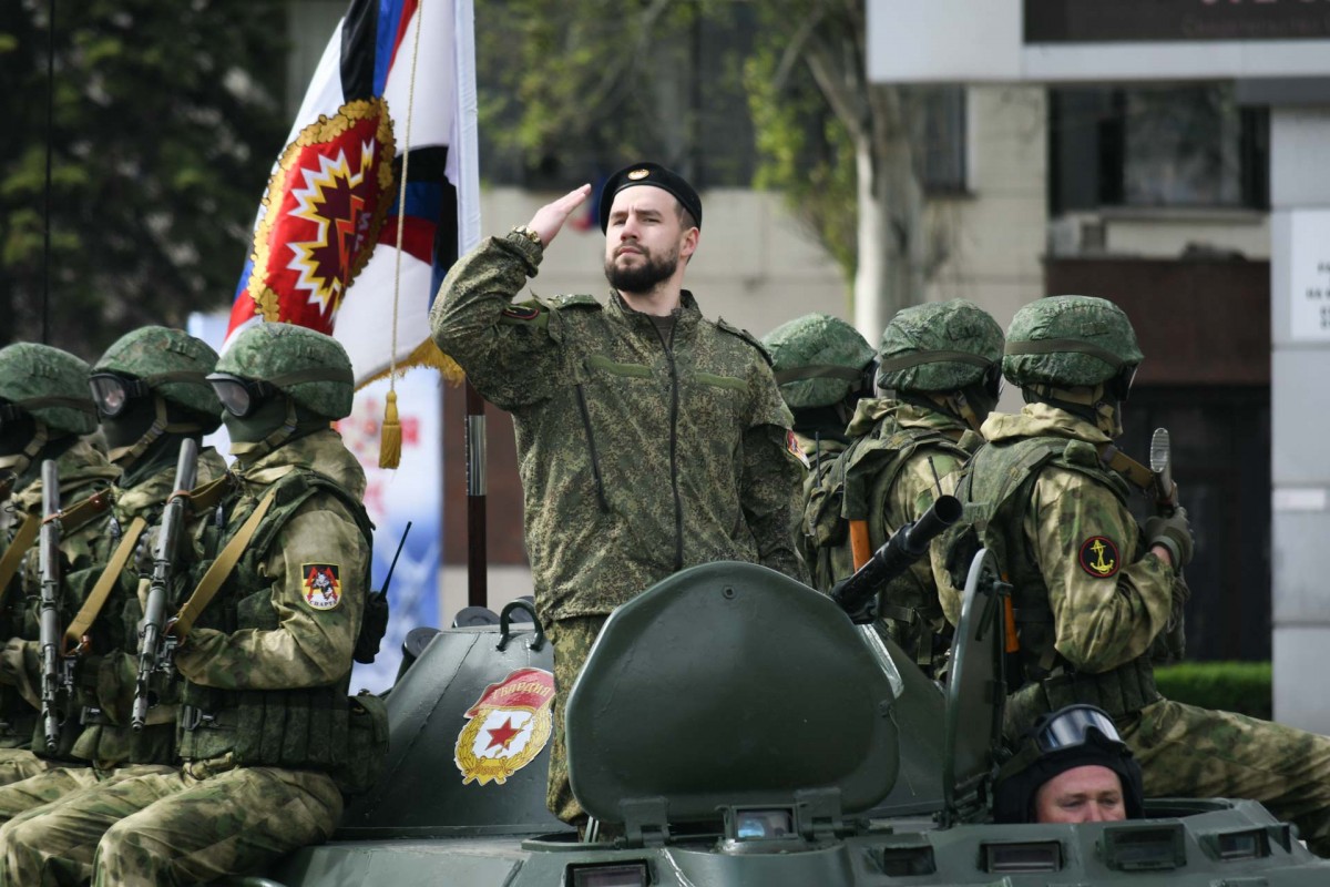 В Донецке прошла генеральная репетиция военного парада
