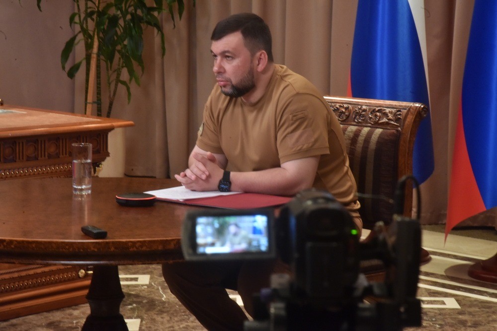 Денис Пушилин принял участие в первом заседании Штаба по гуманитарному сотрудничеству при Генсовете партии «Единая Россия»
