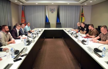Докучаевск под шефством Владимирской области: Денис Пушилин обсудил с российской делегацией вопросы взаимодействия