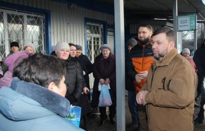 Денис Пушилин посетил Дебальцево в связи с большим количеством жалоб от жителей города