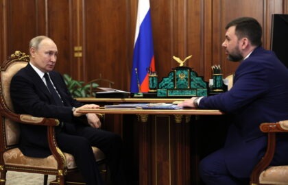 Владимир Путин провел рабочую встречу с Денисом Пушилиным