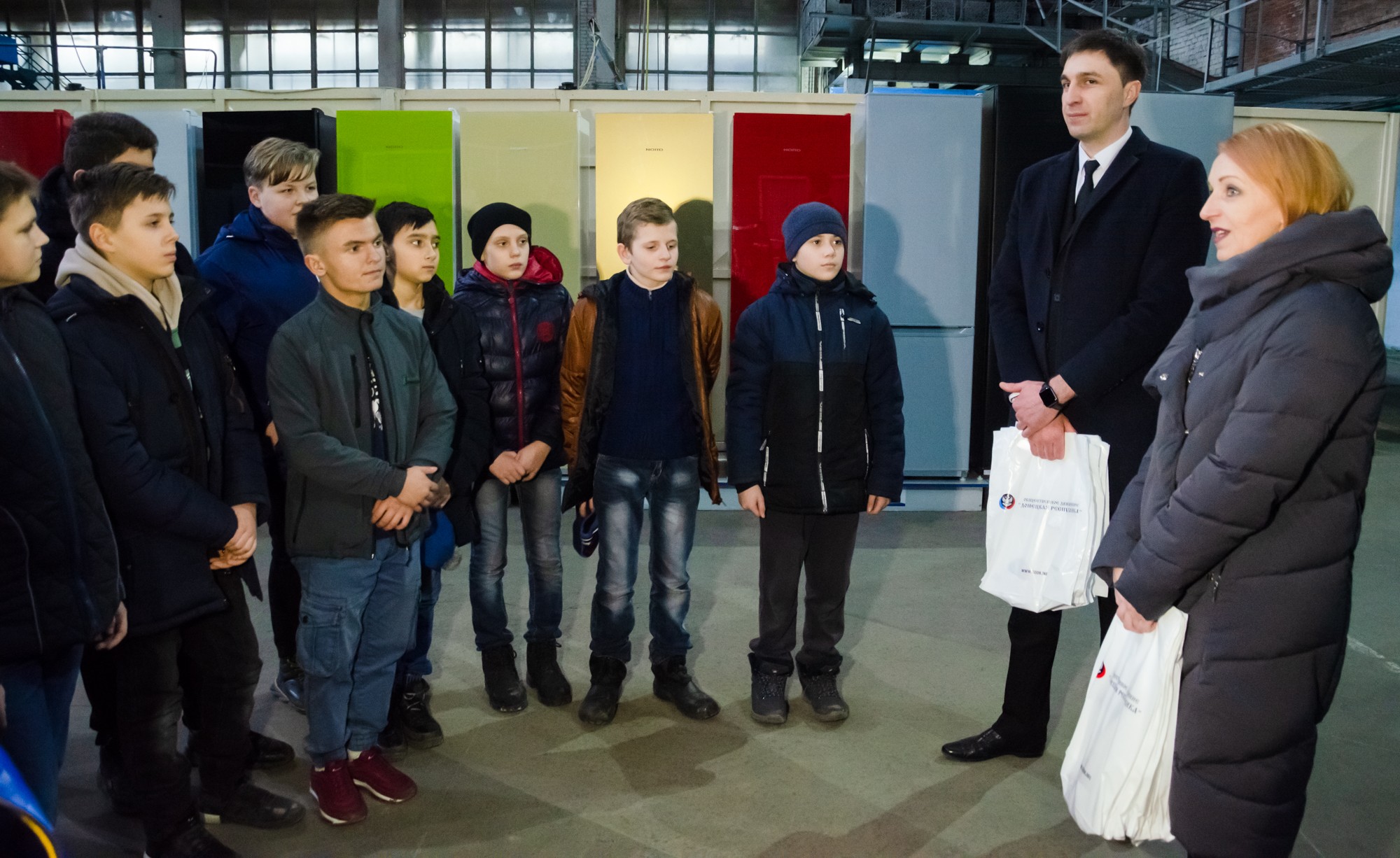 Ученики донецкой школы побывали на заводе ООО «Донфрост»