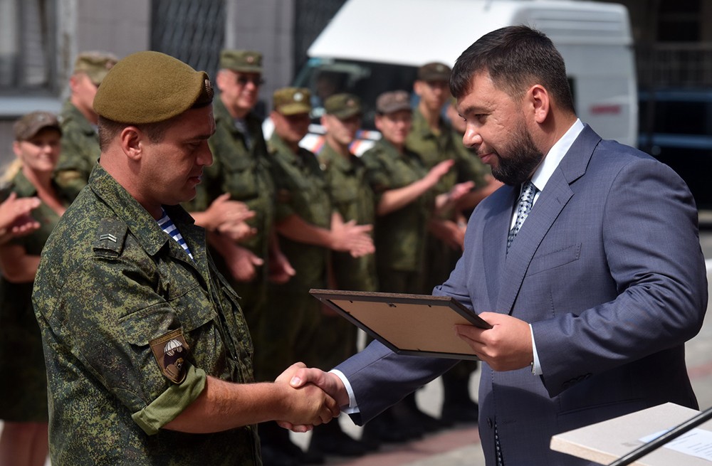 Глава ДНР Денис Пушилин представил к наградам бойцов 100-го отдельного отряда «Купол»