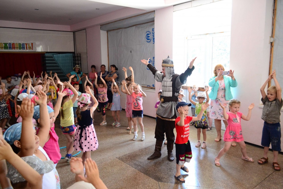 Дети из Тельмановского района приняли участие в развлекательной программе