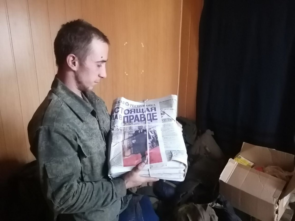 Активисты ОД «ДР» привезли гумпомощь для защитников ДНР в освобожденную Владимировку