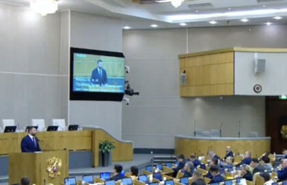 Денис Пушилин в Госдуме выступил в поддержку создания свободной экономической зоны в новых регионах