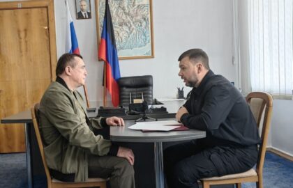 Денис Пушилин на встрече с Валерием Лимаренко заявил, что скрепы между Шахтерском и Сахалином создаются на долгие десятилетия