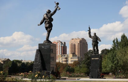 В центре столицы ДНР открыт мемориальный комплекс, посвященный шахтерам – защитникам Донбасса