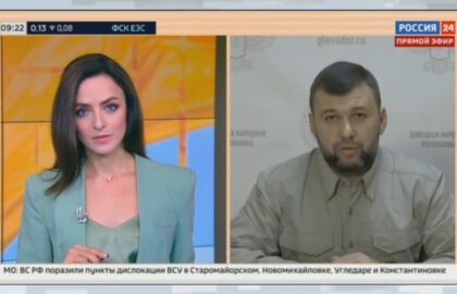 Обстановка на фронте, фиксация военных преступлений Киева, мобилизация на Украине: Денис Пушилин – в прямом эфире «России 24»