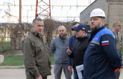 Юрий Трутнев ознакомился с восстановлением Старобешевской ТЭС в ДНР